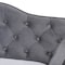Baxton Studio Freda Grey Velvet Upholstered and Tufted Twin Size Daybed with Trundle 163-10332 - alternate 9
